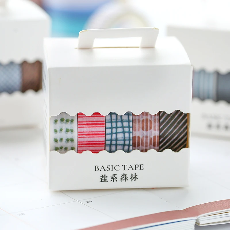 

5 Pcs/set Decorative Retro Divine Gold Washi Tape Set Japanese Paper Stickers Scrapbooking Vintage Adhesive Washitape Stationary