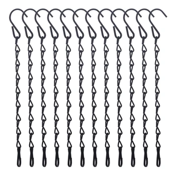 

12 Pack 9.5 Inches Hanging Chains, Garden Plant Hangers, for Bird Feeders, Billboards, Chalkboards, Planters, Lanterns, Wind Chi