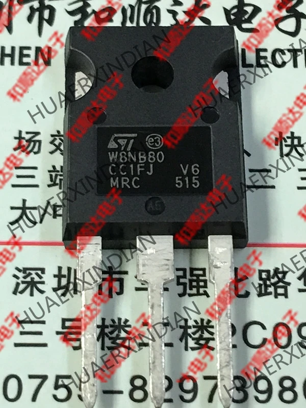 5 шт., новые оригинальные кнопки W8NB80 STW8NB80-247 800V 7.5A