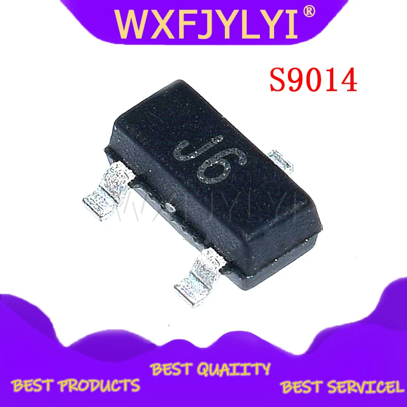 100 шт. S9014 SOT23 9014 SOT SMD J6 SOT-23 Новый транзистор | Электронные компоненты и