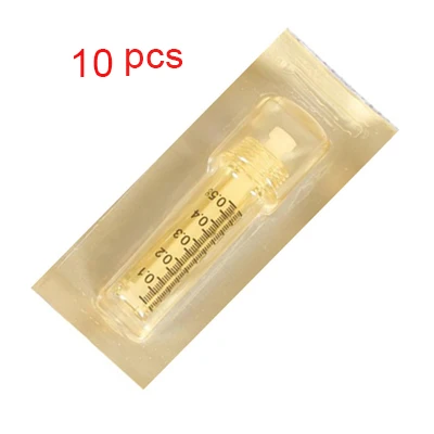 0,5 мл 0,3 миллилитровый шприц ампула для мезотерапии пистолет гиалуроновая ручка для инъекций губ Пневматический распылитель для удаления морщин водный шприц - Номер модели: 10pcs ampoule 0.5