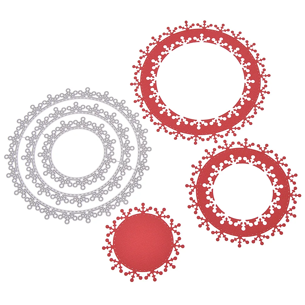 Большой круглый металлический круг трафареты для пресс-формы для изготовления карт декоративные тиснения бумаги штампы DIY ремесло