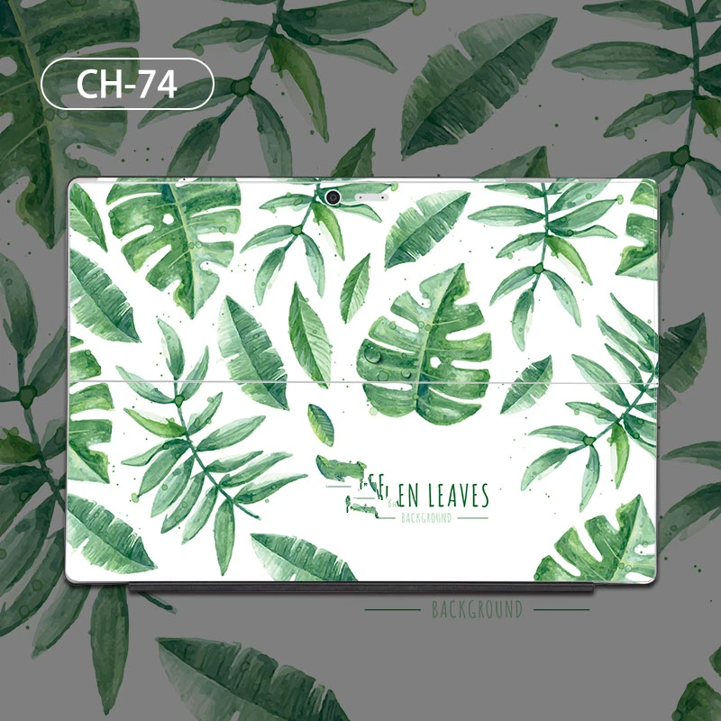 

2020 New Print Laptop Stickers for Microsoft Surface Pro 4 5 6 7 Vinyl Decal Back Cover Tablet Skin Sticker for Funda Surface Go