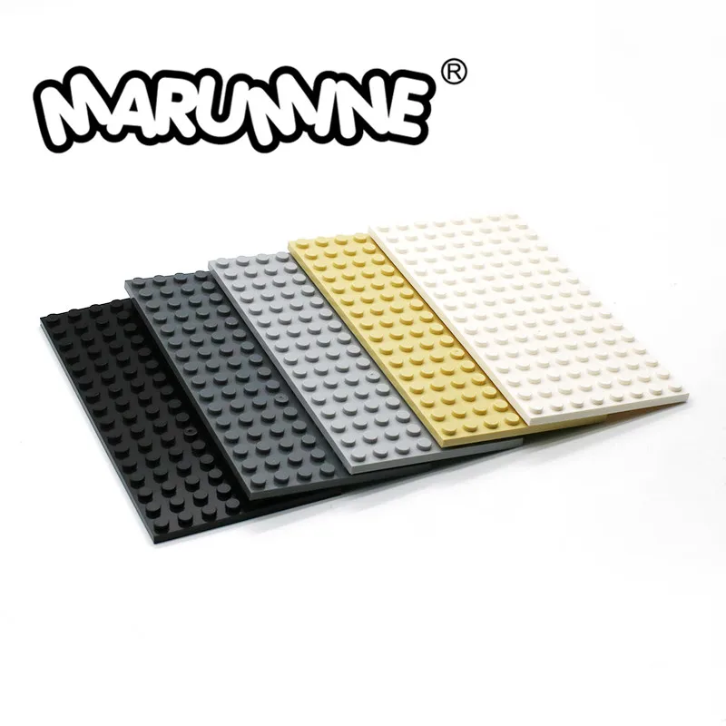 

Marumine 8x16 Dots Baseplate Particles Building Blocks 92438 Bricks Set DIY Classic Educational Toys for Boys Girls