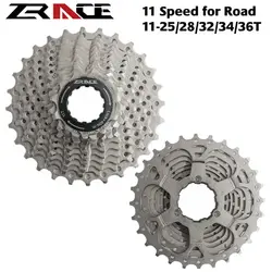 Zracing 11-25 T/28 T/32 T/34 T/36 T велосипедная кассета 11 speed Road/MTB велосипедная кассета Freewheel совместима с Ultegra 105