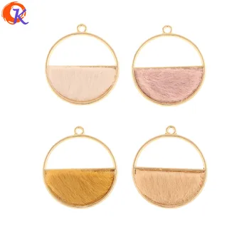 

Cordial Design 40Pcs 28*32MM Jewelry Accessories/Charms Making/Hand Made/Round Shape/Fabric Effect/DIY Pendant/Earring Findings