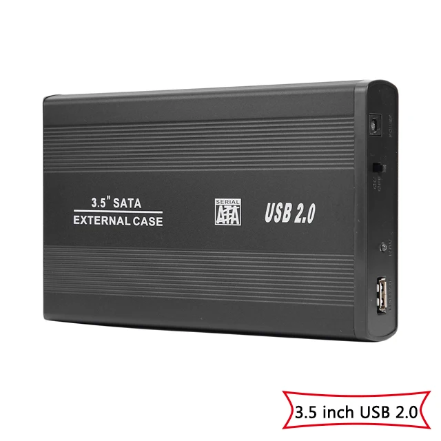 VKTECH 3,5 дюйма USB 2,0 на SATA порт SSD жесткий диск корпус 480 Мбит/с HDD чехол внешний твердотельный жесткий диск коробка дропшиппинг - Цвет: 3.5 inch USB 2.0