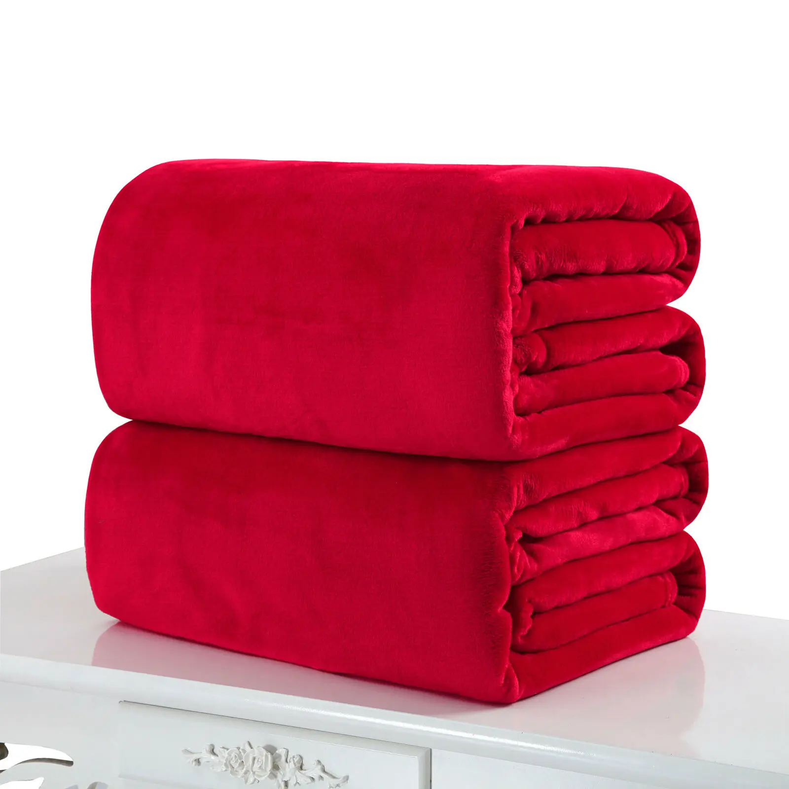 50x70 см супер мягкое теплое однотонное теплое микро плюшевое Флисовое одеяло покрывало для путешествий покрывало плюшевое покрывало теплый подарок - Цвет: Красный