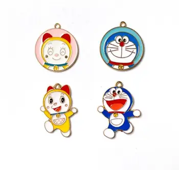 

NEW 50pcs Doraemon Metal Charm Pendants DIY Jewelry Making