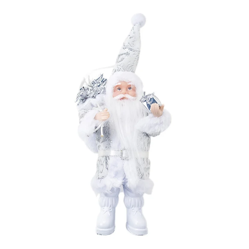 

Christmas Standing Santa Claus Doll Figurine Collection Table Decoration Ornament Holiday Gift Christmas toy