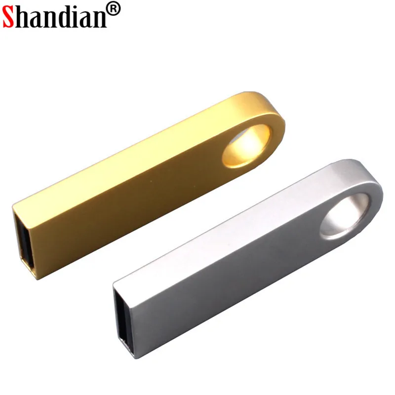 Внешний флэш накопитель SHANDIAN из нержавеющей стали 4 ГБ 8 16 32 ГБ|USB флэш-накопители| |