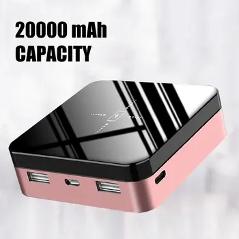 

20000mAh Big Capacity Portable Mini Power Bank Qi Fast Wireless Charger Powerbank Charging Power bank