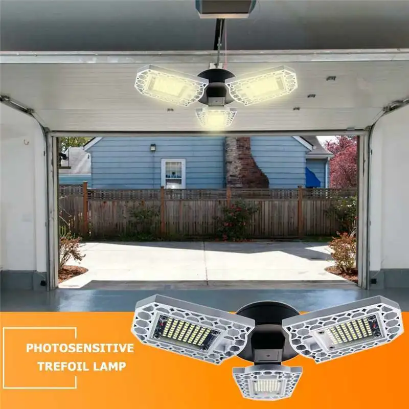 

E26/27 LED Foldable Garage Light 150W High Intensity 10000LM LED Light Studio Garage Industrial Mining Lighting Waterproof IP65