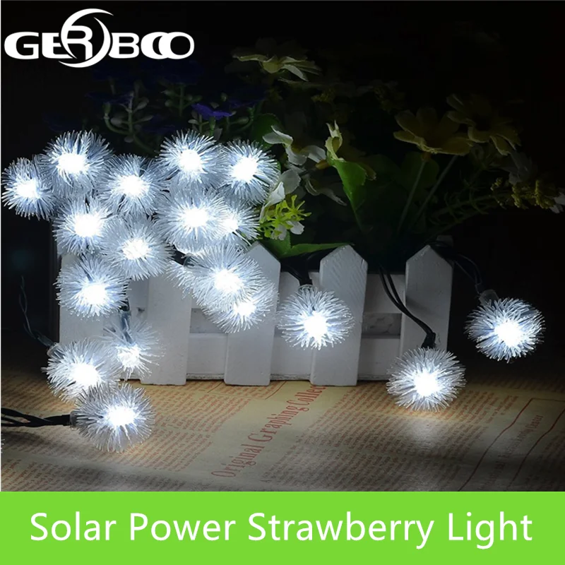 Солнечный 20 LED наружный садовый свет для вечеринки украшения феи лампы гирлянда