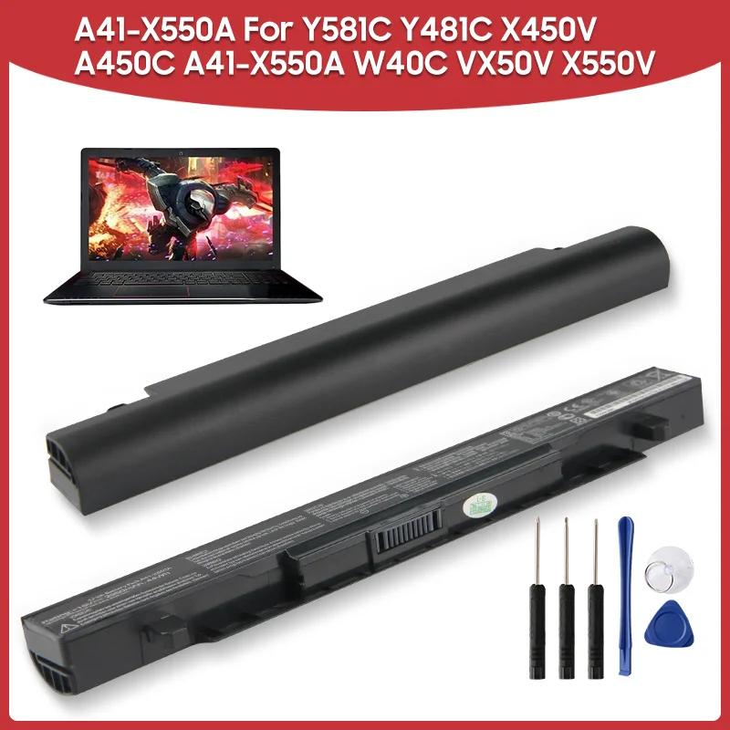 

Original Replacement Battery A41-X550A For Y581c Y481c X450v X550v A41-X550a W40c A450VB A450VC A450VE A550C A450C