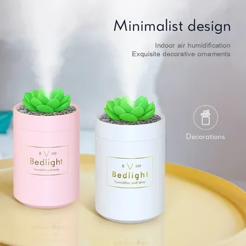 

ELOOLE 330ml Humidifier Car Humidifier Mini USB Humidifier Cool Mist Humidifier Air Purifier Aroma Diffuser Atomizer For Office
