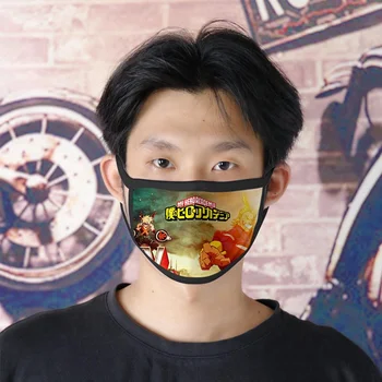 

My Hero Academia Boku no Hero Academia Anime Face Mouth-muffle Cotton Washable Anti Dust Mask
