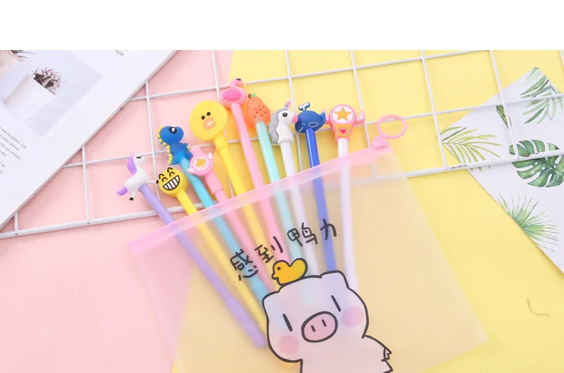 Южнокорейская ins розовая девочка сердце знаменитости набор нейтральная ручка студентов креативная ручка 10