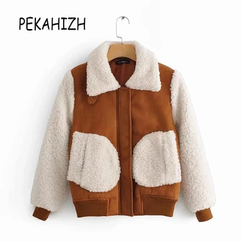 

Autumn winter lambs wool coats and jackets korean outwear Streetwear women jackets thick wram Suede jacket chaqueta mujer 2019