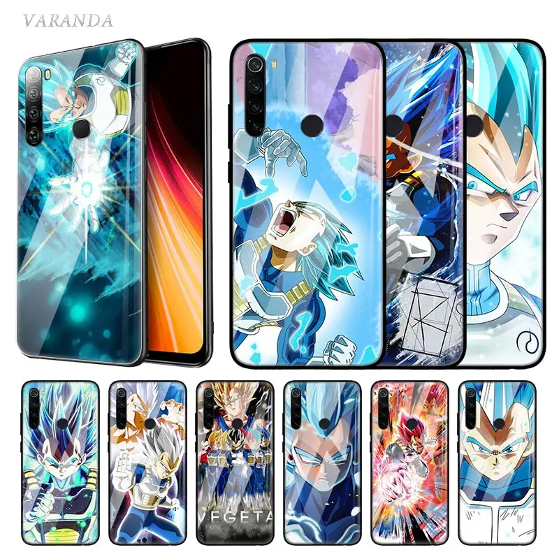 

Dragon Ball Z Vegeta Glass Case For Xiaomi Redmi Note 8T 7 8 6 K20 K30 8A Mi A3 CC9 9T 10 Pro Tempered Casing Anime Phone Coque