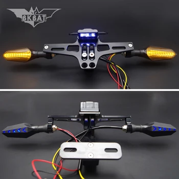 

Motorcycle Rear License Plate Mount Holder and Turn Signal Light For KAWASAKI vulcan s 650 accessories z400 2019 zzr