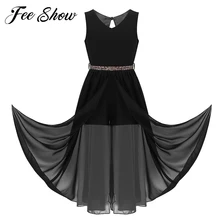 Детское платье-комбинезон без рукавов с v-образным вырезом для девочек; Платье макси с поясом, украшенным блестками, стразы; платья для торжеств, танцев, школы, дня рождения