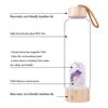 Runyangshi 1pc 550ml Natural Crystal Gravel Healing rose quartz ，amethyst and clear quartz Elixir Quartz Crystal Water Bottle ► Photo 3/6