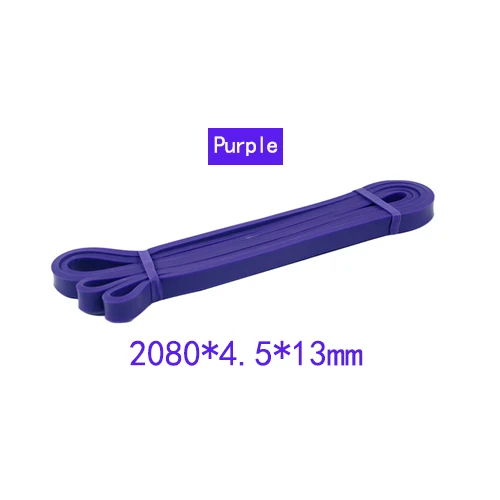 Ленты для кроссфита для йоги 5 уровней резиновый тренировочный трос для занятий спортом Пилатес экспандер фитнес-резинка для тренажерного зала оборудование для тренировки - Цвет: 13mm Purple