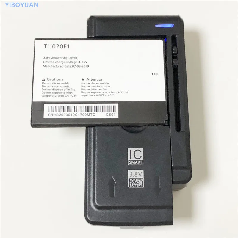 3,8 V 2000mAh TLi020F1 для Alcatel CameoX/5044R/IdealXcite/Verso/U50 батарея+ YIBOYUAN SS-C1 зарядное устройство