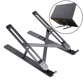 

Foldable Portable Laptop Stand Holder Aluminium Adjustable PC Computer Notebook Tablet Stand Support Base for Macbook Pro Air