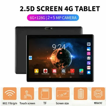 

YAHU 2.5D Steel Screen 10.1 inch Tablet Android 8.0 3G 4G lte Phone Call Octa Core 6GB RAM 128GB ROM Bluetooth WiFI Tablet PC 10
