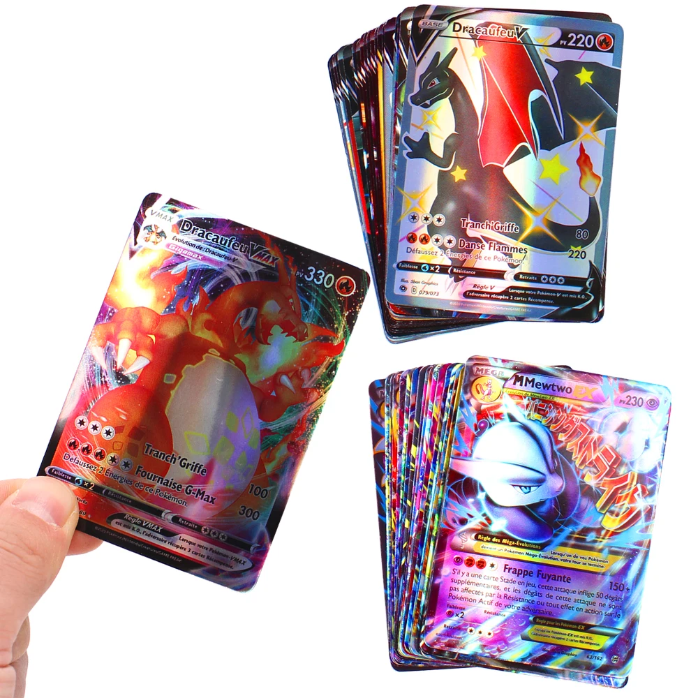 Cartes Pokemon Dracaufeu V Vmax Gx Team Brillantes Jeu Carte De Combat Trading Jouet Pour Enfants Version Francaise Nouvelle Collection 22 Aliexpress