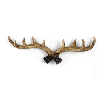 

American Retro Antler Decorative Wall Hanging Coat Rack Closed Door Wall Clothes Hanger Decoration Wall Cast Iron Hook