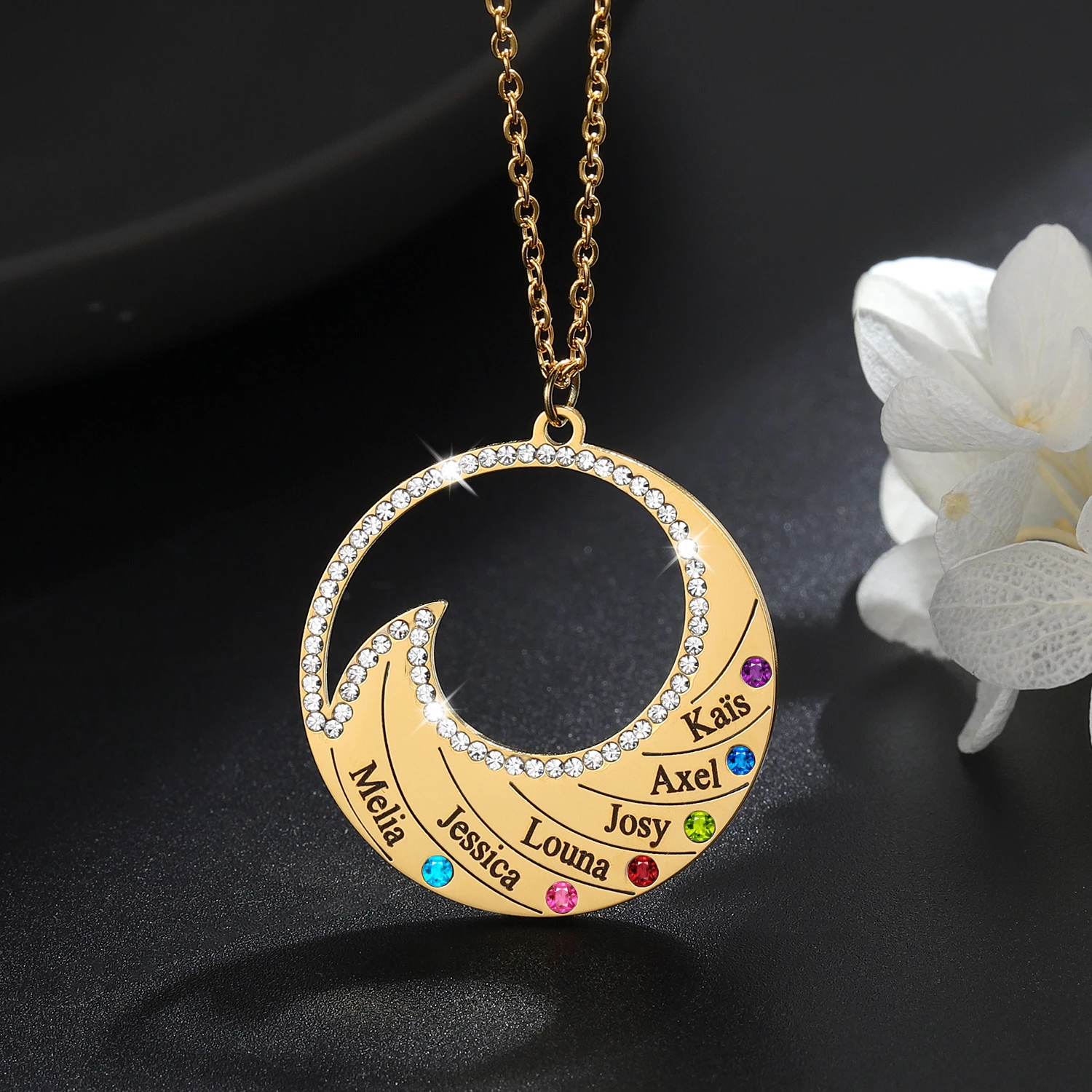 Collar con nombre personalizado para colgante con grabado de nombre, joyería de acero inoxidable, regalo personalizado|Personalizado Collares| - AliExpress