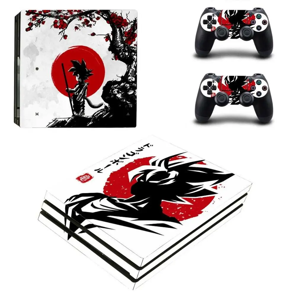 Аниме Dragon Ball PS4 Pro наклейка s Play station 4 кожа Наклейка Обложка для playstation 4 PS4 Pro консоль и контроллер скины - Цвет: YSP4P-3304