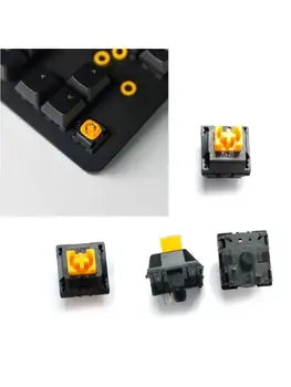 

4Pcs 3Pin Razer Orange Switches Axis for Razer blackwidow Chroma Gaming Keyboard Y3ND