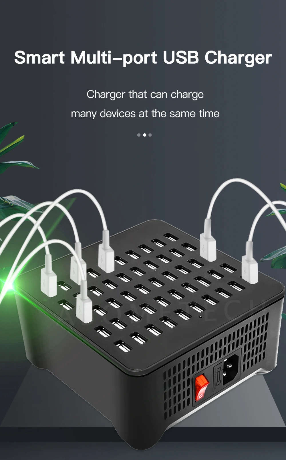 250W 30/40/50 Multi Ports USB Charger Station Dock Socket Multiple USB  Charger HUB Adapter For Tablet iPhone Android and More|Mobile Phone Chargers|  - AliExpress