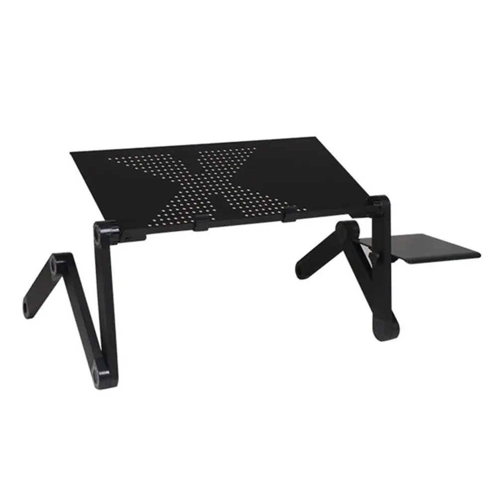 

Aluminum Alloy Adjustable Laptop Table Portable Folding Computer Desk mesa para notebook Desktop Stand Tray PC Desk For Sofa Bed