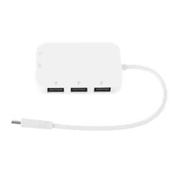 

Type C to 3x USB 2.0 Hub Adapter USB C PD Charging 3.5mm audio Jack for Laptop