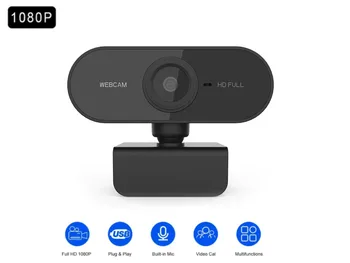 

Webcam 1080P HD Mini Computer PC WebCamera with Microphone Rotatable Cameras for Live Broadcast Video Calling Conference Work