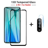 15D Screen Protector & Kamera Schutz Gehärtetem Glas Für Xiaomi Redmi 6a 7a 8a Glas Für Redmi 6 7 8 glas Redmi Hinweis 7 8 Pro