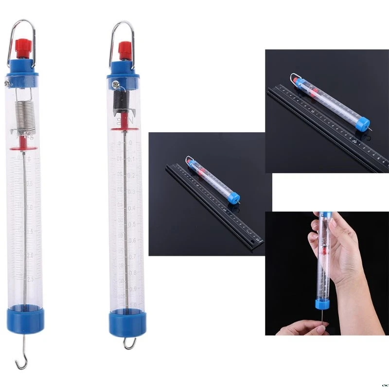 

1N/100g Newton Meter Force Meter Spring Dynamometer Spring Dual-Scaled Balance for Physical Experiment