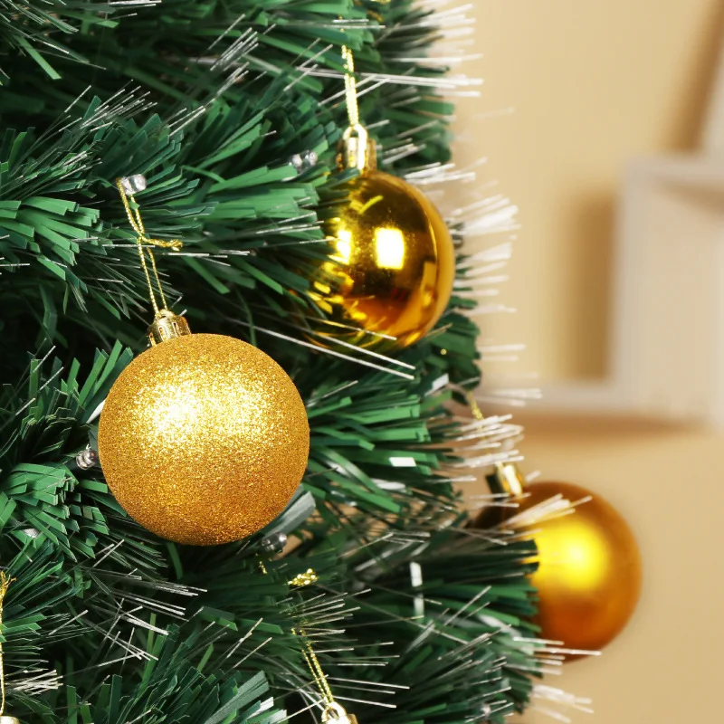 

6/12 Pcs/Pack 3-8CM Christmas Xmas Tree Ball Baubles Tree Plain Glitter Chrismas Day Ornament Christmas Tree Decorations