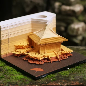 

DIY Note Sheets Paper Art Kiyomizu Temple 3D Stick Notes Decoration Stickers Papers Card Craft Creative Post Notes Notepad