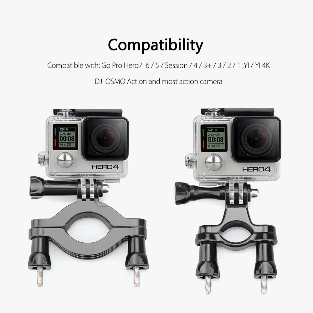 Vamson для Go Pro Аксессуары для велосипеда мотоцикла руль для Gopro Hero 7 6 5 4 для SJCAM Mijia для yi VP504