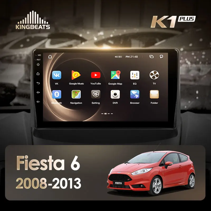 KingBeats штатное головное устройство FOR Ford Fiesta 6 Mk 6 2008 2010 2011 2012 2013 GPS Android 8.1 автомагнитола на андроид магнитола для Форд Фиеста 6 автомобильная мультимедиа Octa Core 8 core*1.8G DDR4