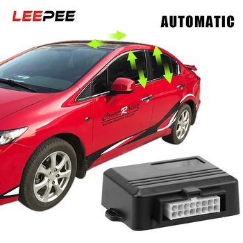 

LEEPEE Car Power Window Roll Up Closer Remotely Close Windows For 2/4 Doors 12V Car Alarm Systems Car Auto Close Windows