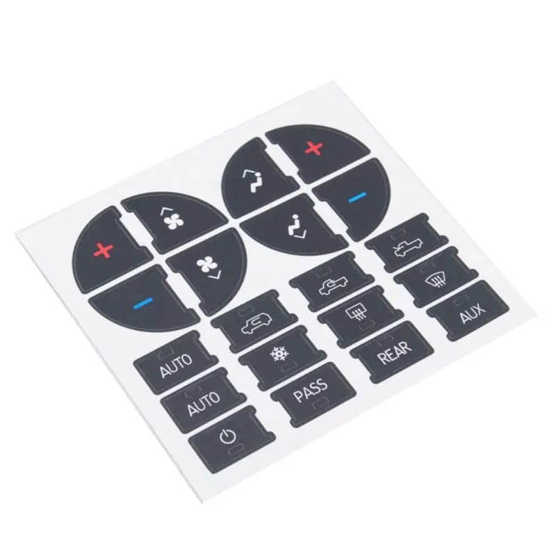 

AC Dash Button Repair Kit Decal Stickers Replacement for Chevrolet GMC Tahoe
