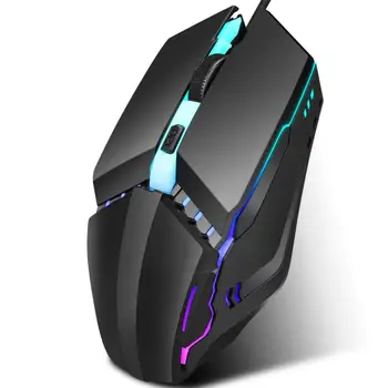 

S200 Wired Mouse Colorful Luminous Gaming Mouse 4D Overwatch Gaming Laptop Computer Mouse Mice Keyboards