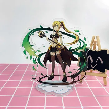 

Anime Sword Art Online SAO Alice Yuuki Asuna Kirito Cosplay Acrylic Desk Decor Stand Figure Double Sided Design Model Xmas Gift